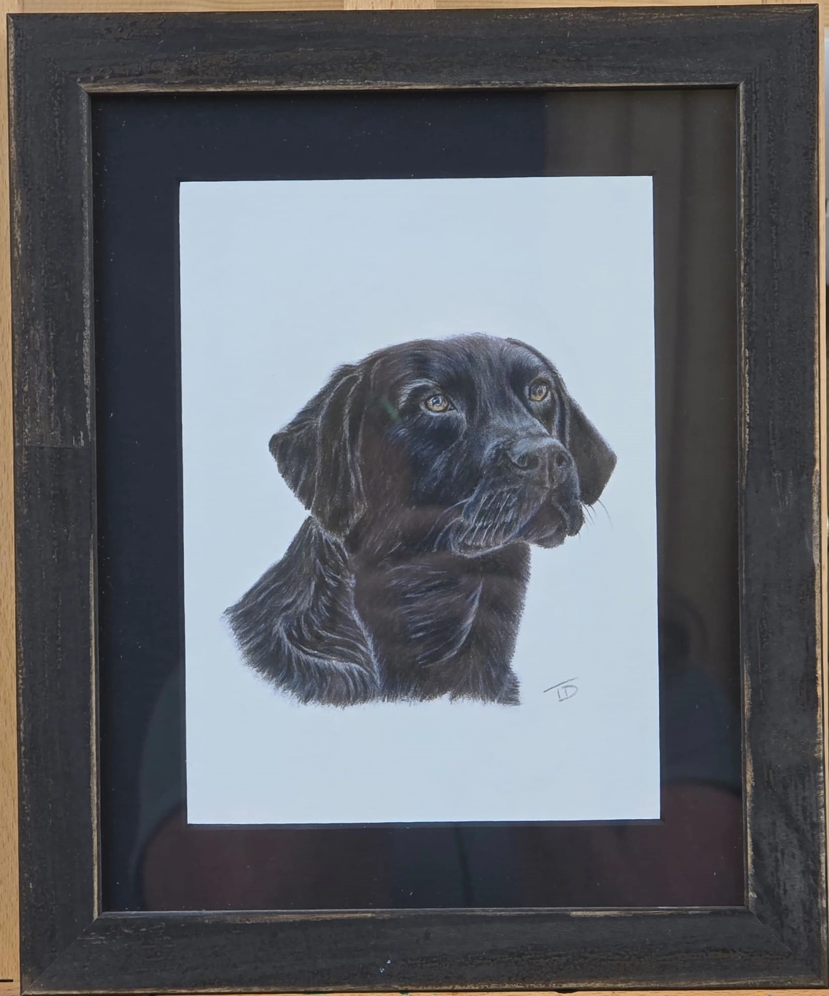 Print_mount_frame_black_lab